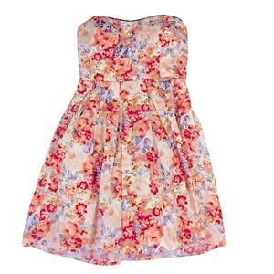 Love Reign Strapless Floral Dress Size 5